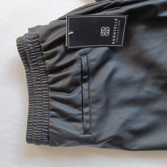 Bagatelle Collection Faux Leather Track Pant/Joggers NEW- Sz. 2X - Picture 12 of 12